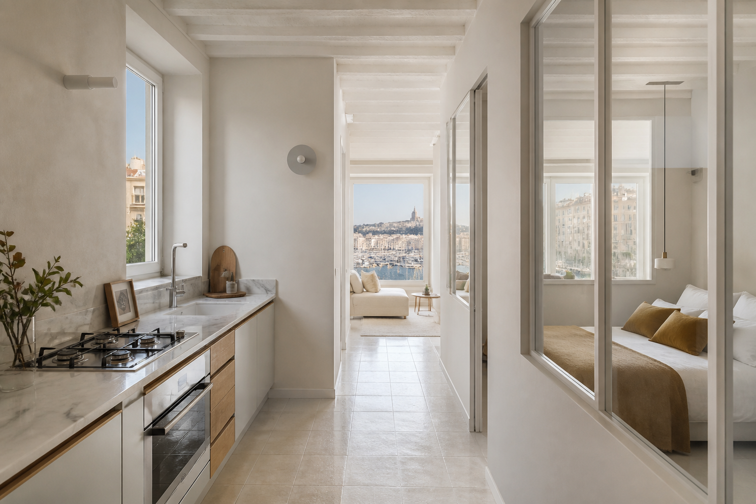 Appartement lumineux après transformation