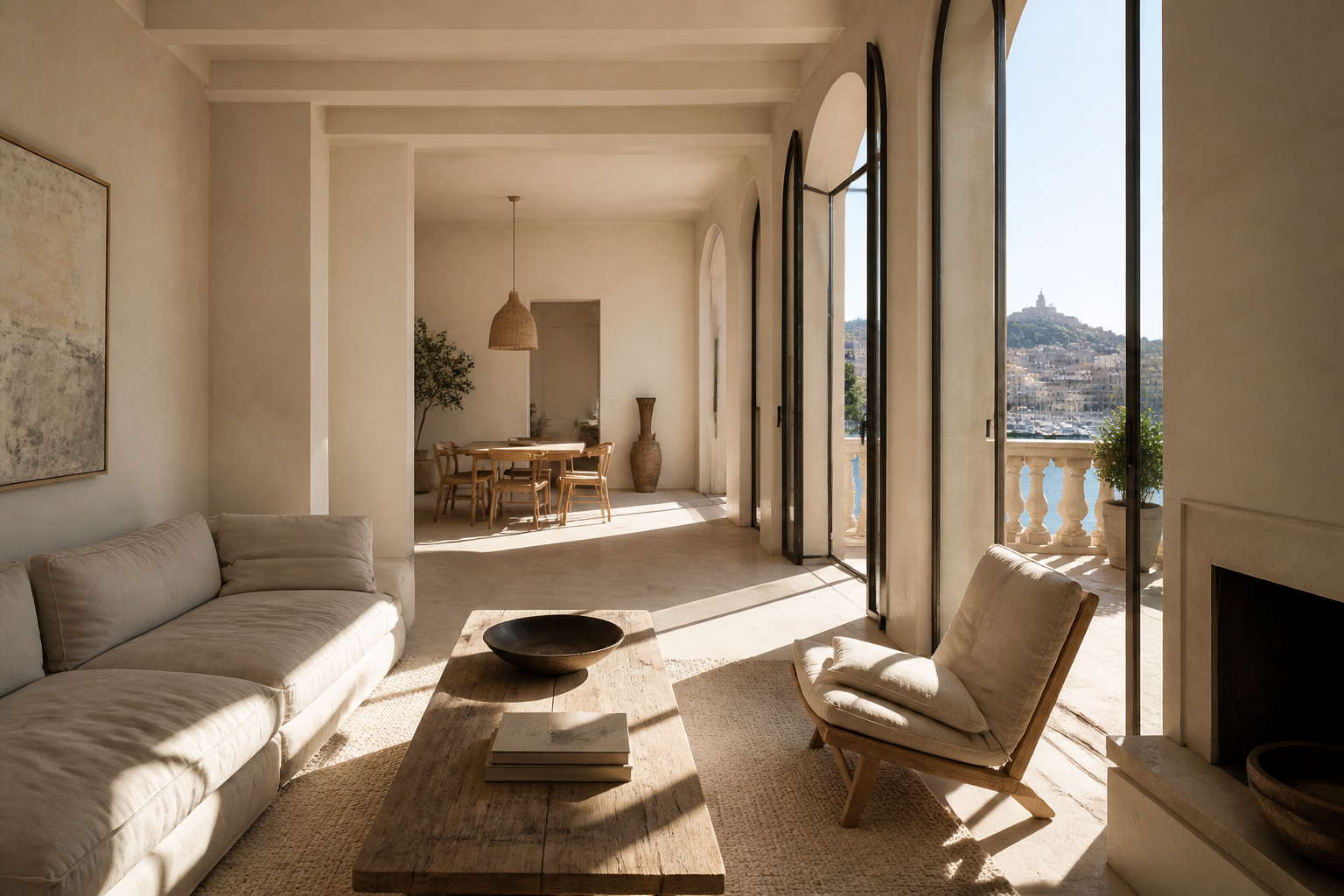 Appartement méditerranéen baigné de soleil à Marseille